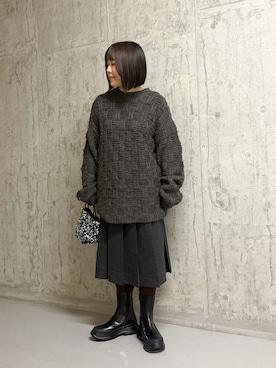 「ニット/セーター」｜hinaさん（レディース・157cm）の秋コーディネート