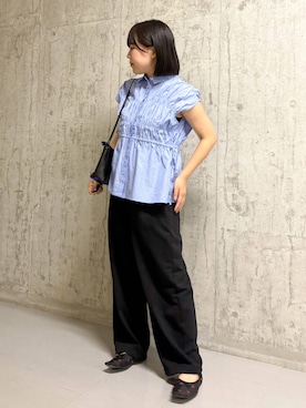 「新作」｜「アイテム（パンツ）」を使った、hinaさん（レディース・157cm）の夏コーディネート