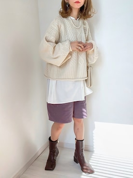 kuuuuraさん（レディース・158cm）の冬コーディネート