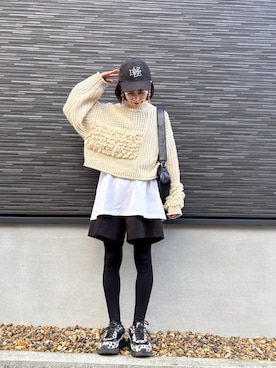 「tiptop（ティップトップ）のアイテム」を使った、kuuuuraさん（レディース・158cm）の冬コーディネート