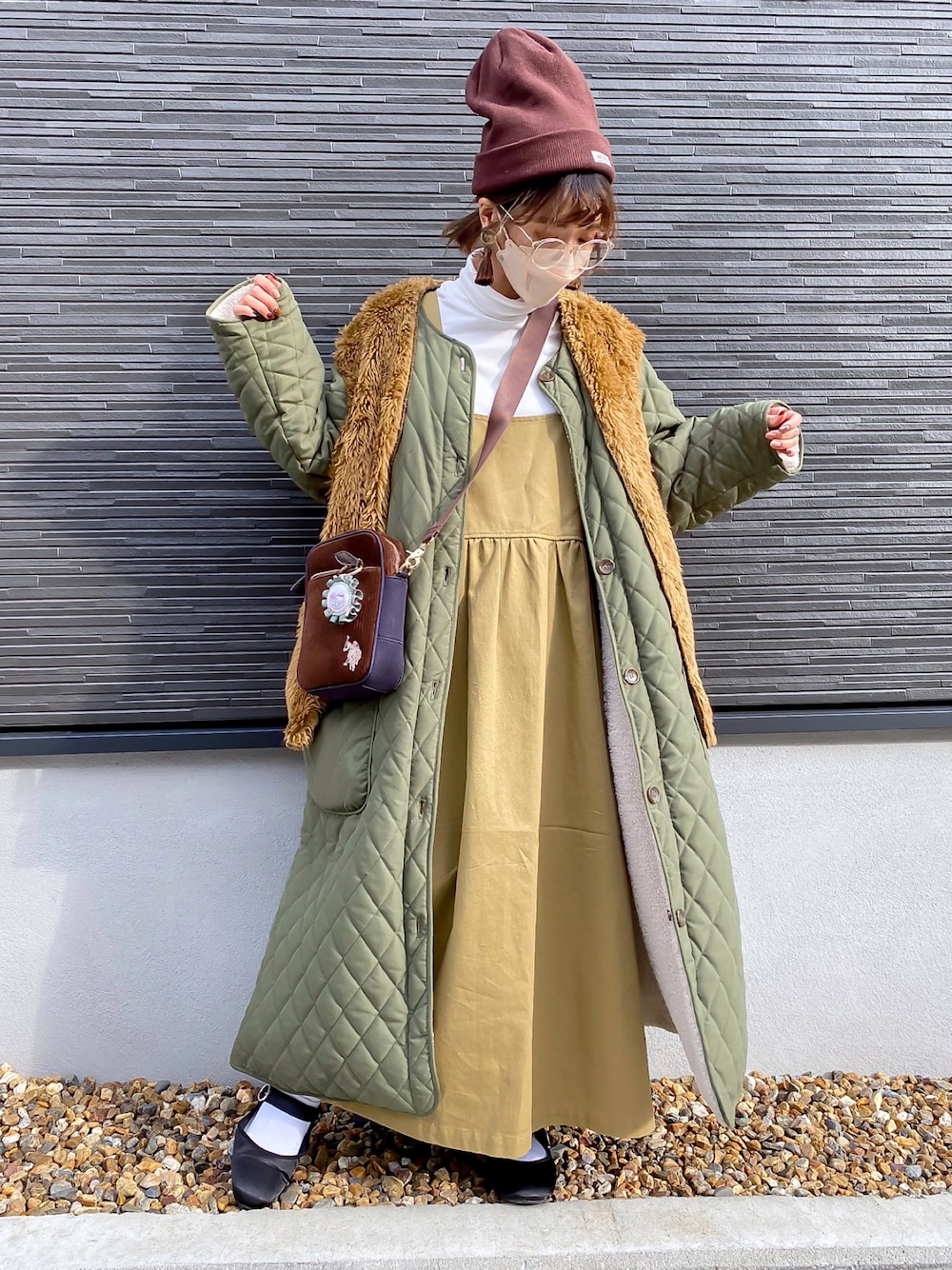 ファッション 通販ファッション - CORNERSキルティング×ボア 