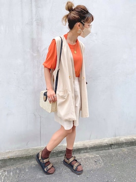 kuuuuraさん（レディース・158cm）の夏コーディネート