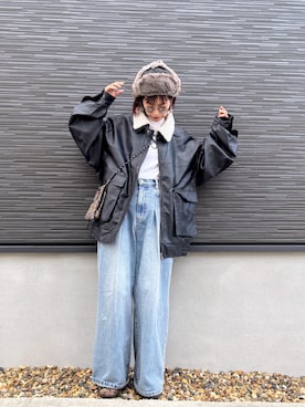 「PUMA(プーマ)のアイテム」を使った、kuuuuraさん(レディース・158cm)の冬コーディネート