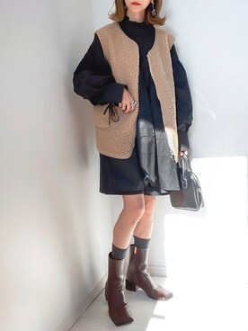 kuuuuraさん（レディース・158cm）の冬コーディネート