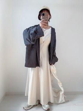 「COLDE （コルデ）のアイテム（ショルダーバッグ）」を使った、kuuuuraさん（レディース・158cm）の冬コーディネート