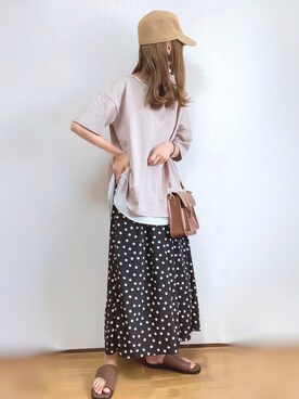 「laboratory work（ラボラトリーワーク）のアイテム」を使った、kuuuuraさん（レディース・158cm）の夏コーディネート