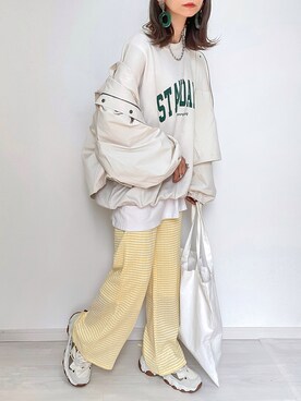「はじめましてコーデ」｜「アイテム（マウンテンパーカー）」を使った、kuuuuraさん（レディース・158cm）の春コーディネート