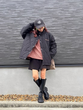 「CORNERS（コーナーズ）のアイテム」を使った、kuuuuraさん（レディース・158cm）の秋コーディネート