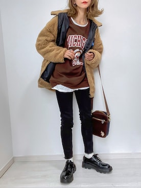 kuuuuraさん（レディース・158cm）の冬コーディネート