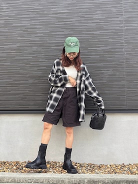 「Honeys（ハニーズ）のアイテム」を使った、kuuuuraさん（レディース・158cm）の秋コーディネート