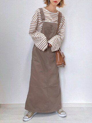 Gu ジーユー の Gu プリントフィット フレアワンピース 長袖 ワンピース ドレス Wear