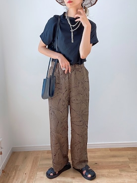 「sakishimatokyo（サキシマトーキョー）のアイテム（Tシャツ/カットソー）」を使った、kuuuuraさん（レディース・158cm）の夏コーディネート