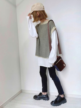 「MATCH&more（マッチアンドモア）のアイテム」を使った、kuuuuraさん（レディース・158cm）の秋コーディネート