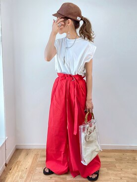 「VLANK（ブランク）のアイテム」を使った、kuuuuraさん（レディース・158cm）の夏コーディネート