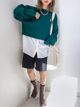 kuuuuraさん（レディース・158cm）の冬コーディネート