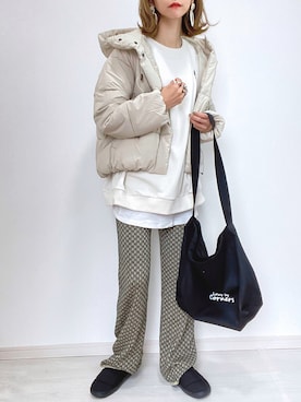 「MATCH&more（マッチアンドモア）のアイテム」を使った、kuuuuraさん（レディース・158cm）の冬コーディネート