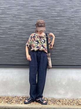 「アイテム（トップス）」を使った、kuuuuraさん（レディース・158cm）の夏コーディネート