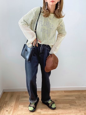 「VLANK（ブランク）のアイテム」を使った、kuuuuraさん（レディース・158cm）の夏コーディネート