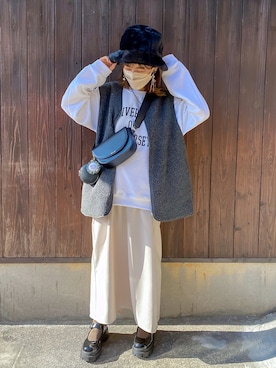 「COLOR TOKYO ACCESSORIES（カラートウキョウアクセサリー）のアイテム」を使った、kuuuuraさん（レディース・158cm）の冬コーディネート