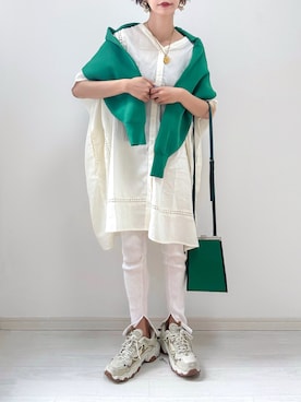 「URBAN RESEARCH（アーバンリサーチ）のアイテム（レギンス/スパッツ）」を使った、kuuuuraさん（レディース・158cm）の春コーディネート