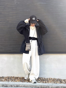 「BAYFLOW（ベイフロー）のアイテム」を使った、kuuuuraさん（レディース・158cm）の冬コーディネート