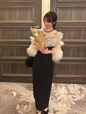 「アイテム（ドレス）」を使った、mayoさん（レディース・153cm）の冬コーディネート