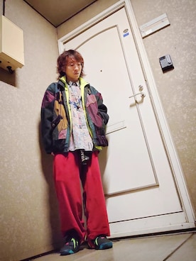 「VANS（バンズ）のアイテム（パンツ）」を使った、凜ノ助さん（メンズ・166cm）の冬コーディネート