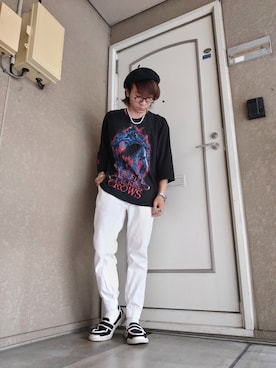 「Burner（バーナー）のアイテム（パンツ）」を使った、凜ノ助さん（メンズ・165cm）の夏コーディネート
