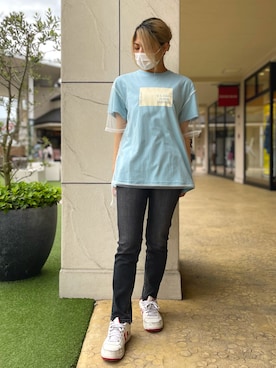 「AVIREX DEPOT」｜Reinaさん（レディース・155cm）の春コーディネート