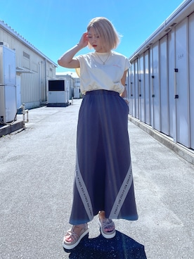 「AVIREX DEPOT」｜Reinaさん（レディース・155cm）の夏コーディネート