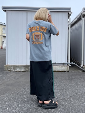 「AVIREX DEPOT」｜Reinaさん（レディース・155cm）の夏コーディネート