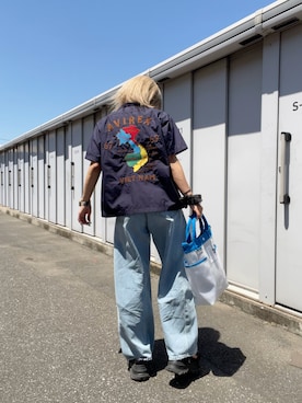 「AVIREX DEPOT」｜Reinaさん（レディース・155cm）の夏コーディネート