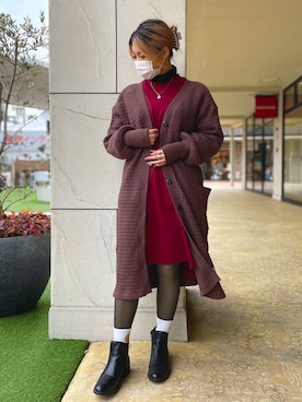 Reinaさん（レディース・155cm）の冬コーディネート