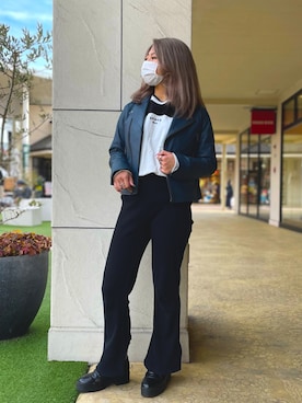 Reinaさん（レディース・155cm）の春コーディネート