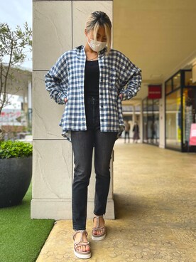 「AVIREX DEPOT」｜Reinaさん（レディース・155cm）の春コーディネート