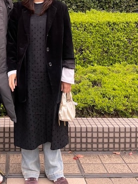 「MARGARET HOWELL（マーガレットハウエル）のアイテム（ジャケット/アウター）」を使った、Ｋaさん（レディース・162cm）の春コーディネート