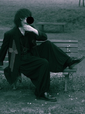 「Yohji Yamamoto POUR HOMME（ヨウジヤマモトプールオム）のアイテム（ジャケット/アウター）」を使った、くらさん（メンズ・171cm）の春コーディネート