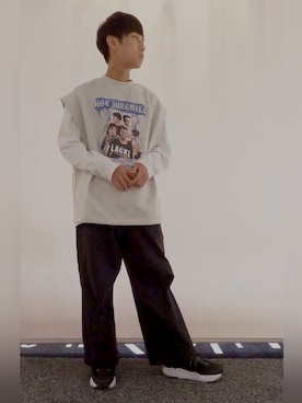 「アイテム（その他トップス）」を使った、toshitsugu 【トシツグ】さん（メンズ・164cm・20代）の秋コーディネート