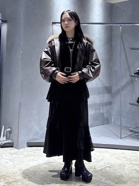 佐藤静香さん（レディース・159cm）の冬コーディネート