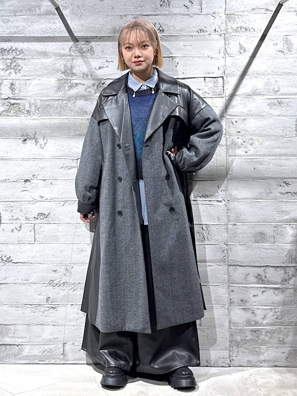 ウーリーテックイソザイキリカエコート(HARE)を使った人気ファッション