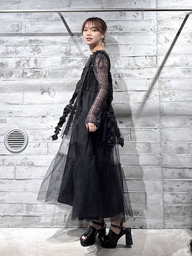 「アイテム（ワンピース/ドレス）」を使った、佐藤静香さん（レディース・159cm・20代）の春コーディネート