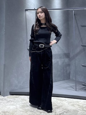 「HARE（ハレ）のアイテム（ハンドバッグ）」を使った、佐藤静香さん（レディース・159cm）の秋コーディネート