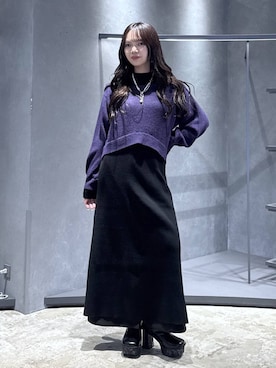 「HARE（ハレ）のアイテム（ワンピース/ドレス）」を使った、佐藤静香さん（レディース・159cm）の秋コーディネート