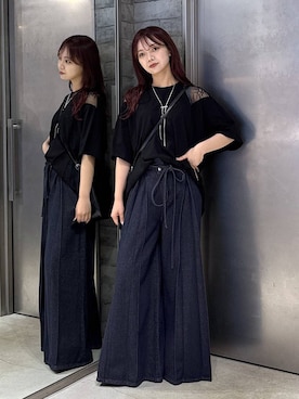 佐藤静香さん(レディース・159cm)の夏コーディネート