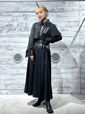 「アイテム（ワンピース/ドレス）」を使った、佐藤静香さん（レディース・159cm・20代）の秋コーディネート