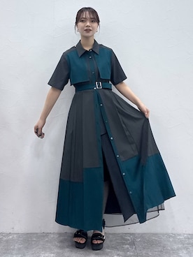 「アイテム（ワンピース/ドレス）」を使った、佐藤静香さん（レディース・159cm・20代）の春コーディネート