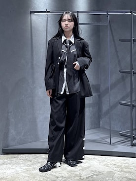 「HARE（ハレ）のアイテム（フォーマルスーツ/小物）」を使った、佐藤静香さん（レディース・159cm）の冬コーディネート