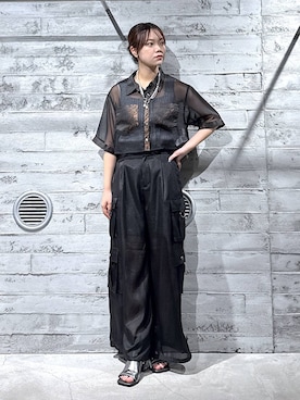 「アイテム（アクセサリー）」を使った、佐藤静香さん（レディース・159cm・20代）の春コーディネート