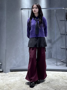 「アイテム（フォーマルスーツ/小物）」を使った、佐藤静香さん（レディース・159cm）の秋コーディネート