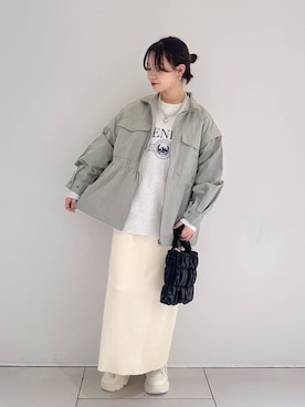 「アイテム（ジャケット/アウター）」を使った、佐藤静香さん（レディース・159cm・10代）の冬コーディネート